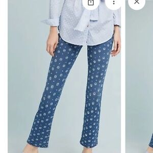 Anthropologie Pilcro embroidered Women's high rise cropped bootcut size 29 Jeans